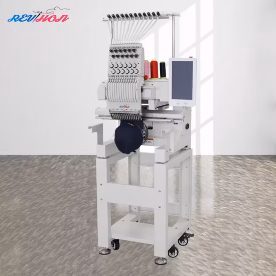Small Single Head Dahao Computer Embroidery Machine 3D Hat Shirts Embroidery Machine