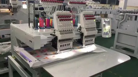 Automatic Industrial 10 Head Flat Sequin Beads Logo Embroidery Machine