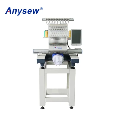 Single Head Embroidery Sewing Machine Touch Panel Working Area 350*500mm (AS-1201TS)