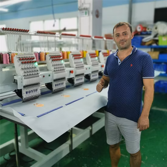 China Auto Electronic High Speed Multihead Garment Embroidery Machine on The Hat