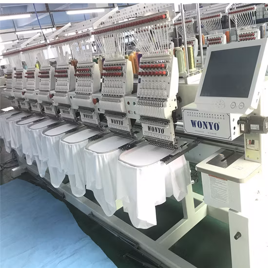 China Auto Electronic High Speed Multihead Garment Embroidery Machine on The Hat