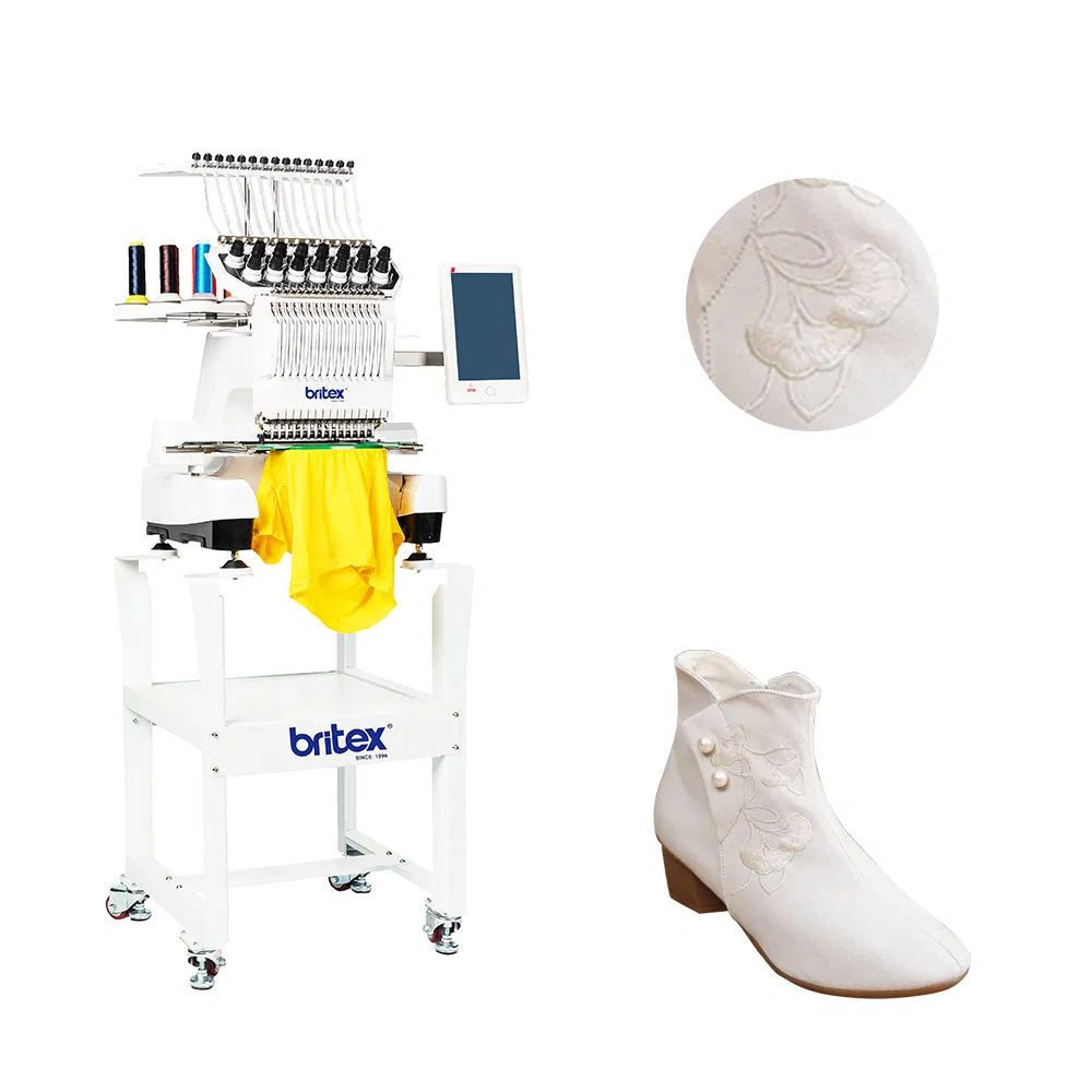 Single Head 15 Needles China Flat Cap T-Shirt Hat Embroidery Machine Computerized Embroidery Machine